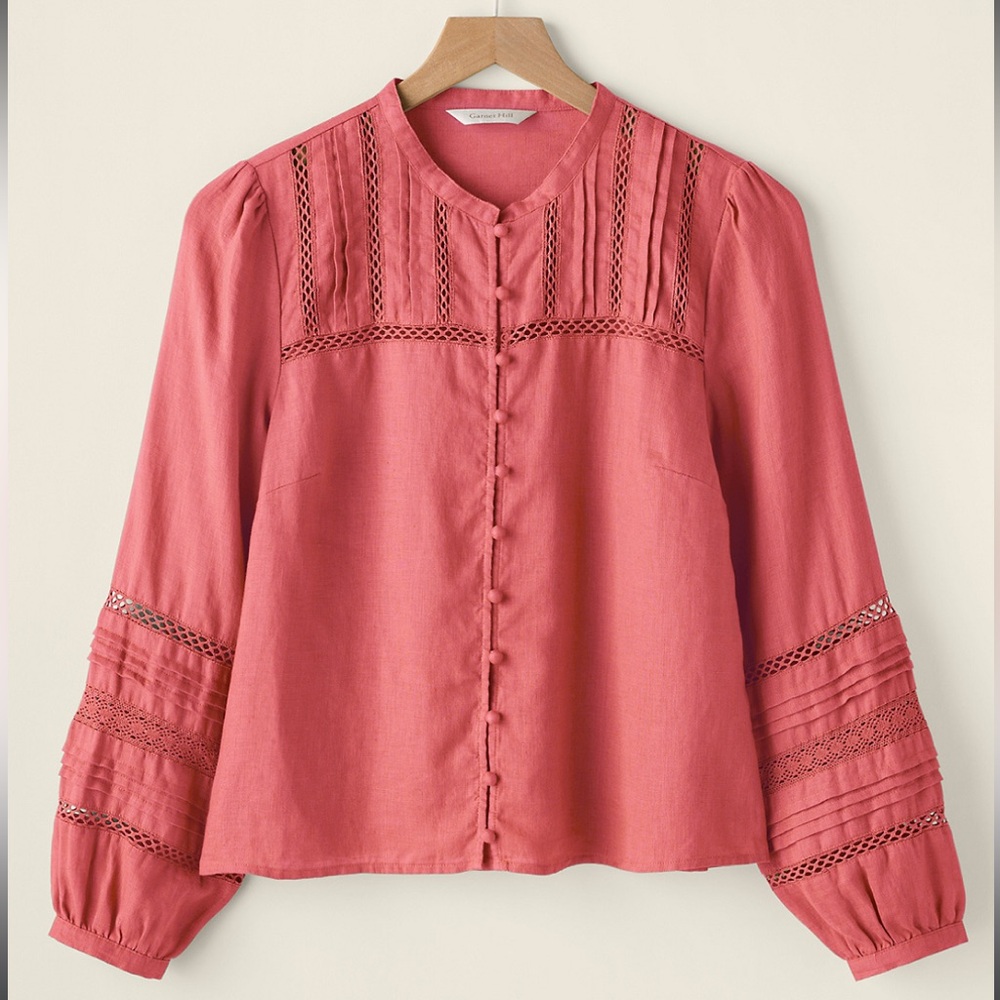 Garnet Hill Linen Blouse